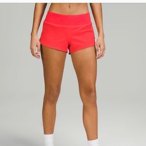 Lululemon Speed-up low rise lined shorts 2.5in
